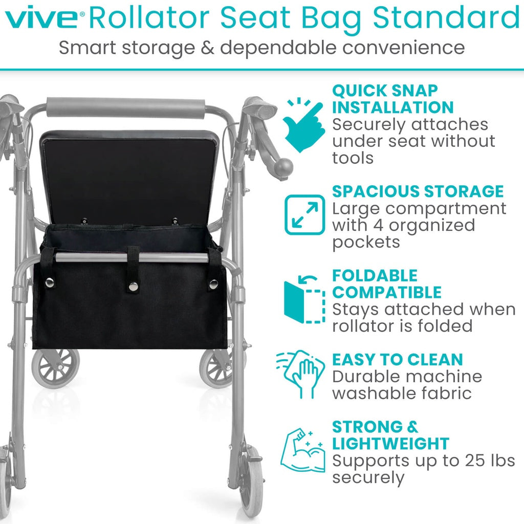 Rollator Seat Bag