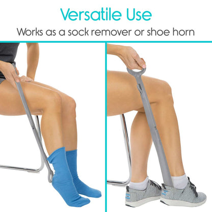 Shoehorn with Sock Remover 23"