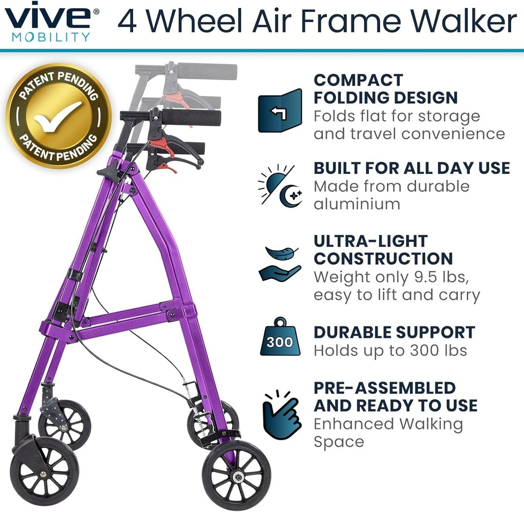 4 Wheel Air Frame Walker