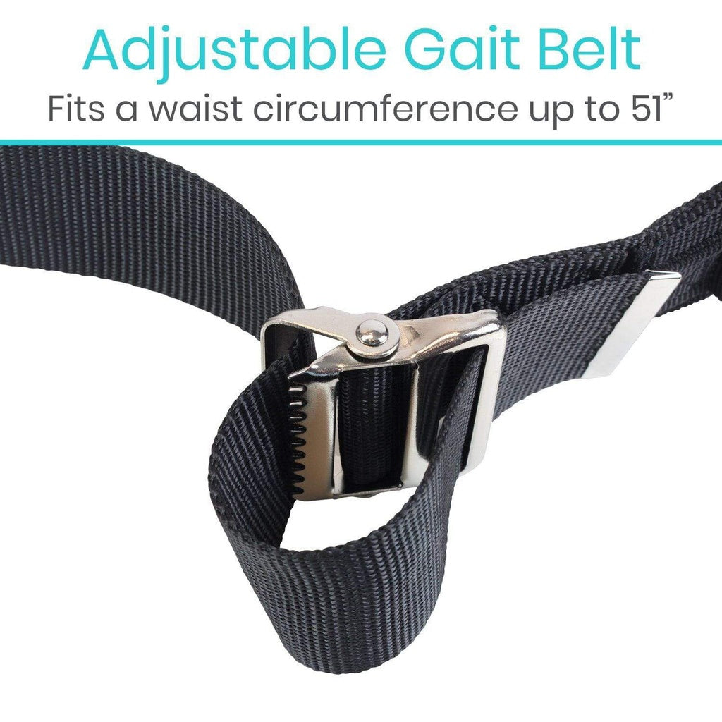 Transfer Belt with Handles - Metal Buckle