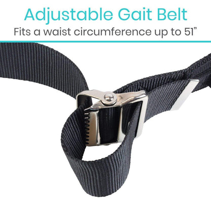 Transfer Belt with Handles - Metal Buckle