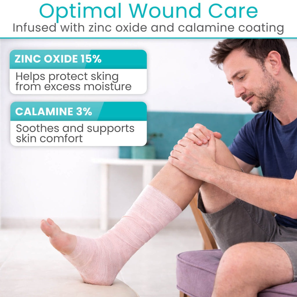 Unna Boot Bandage with Zinc Oxide and Calamine