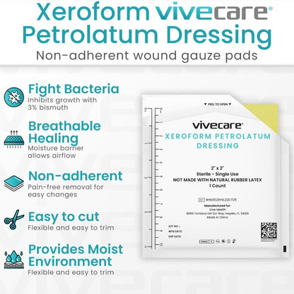 Xeroform Petrolatum Dressing (Sterile) Vive Care