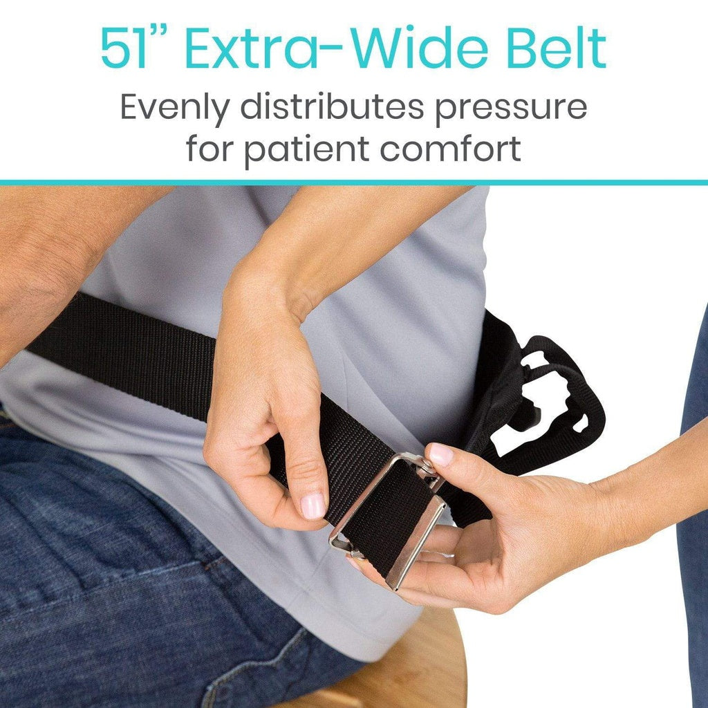 Transfer Belt with Handles - Metal Buckle