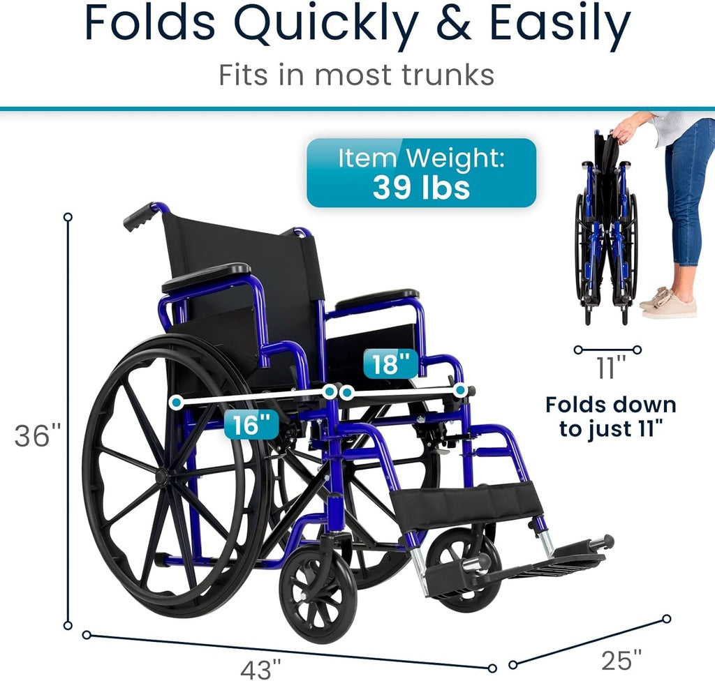 Core Wheelchair (16"-18"-20", 300 lbs)