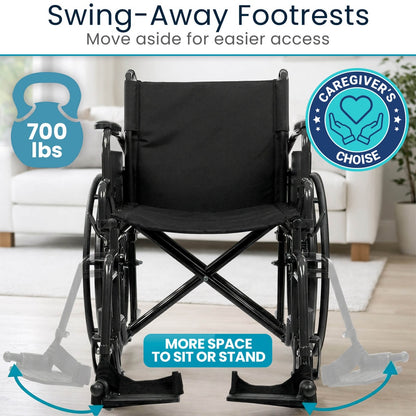 Bariatric Wheelchair (32", 700lbs)