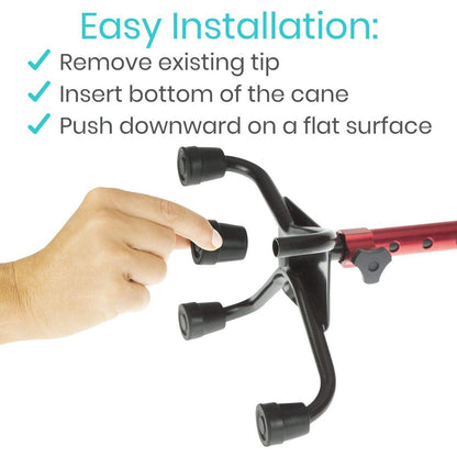 Quad Cane Replacement Tips