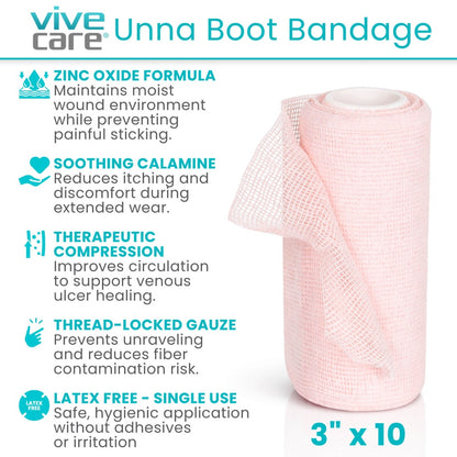 Unna Boot Bandage with Zinc Oxide and Calamine