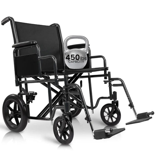 Bariatric Transport Wheelchair (22", 450lbs)