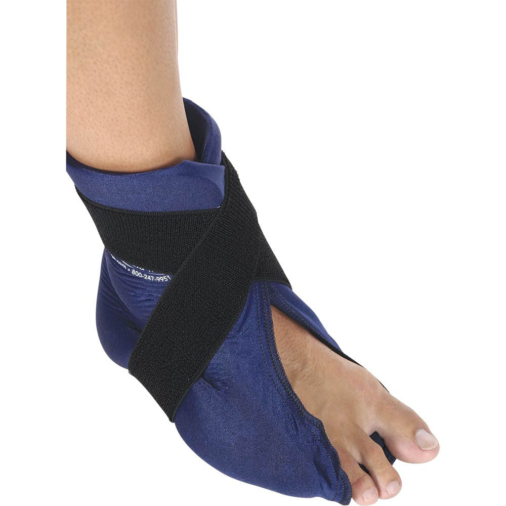 ELASTO GEL HOT/COLD FOOT/ANKLE WRAP FLEXIBLE MICROWAVEABLE