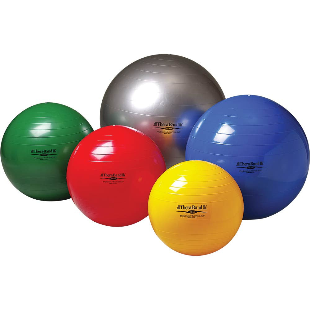 THERA-BAND EXERCISE BALL 85CM SILVER 34" BULK PACKAGING