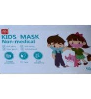 Kid's Protective Face Mask, Blue, 50/Box